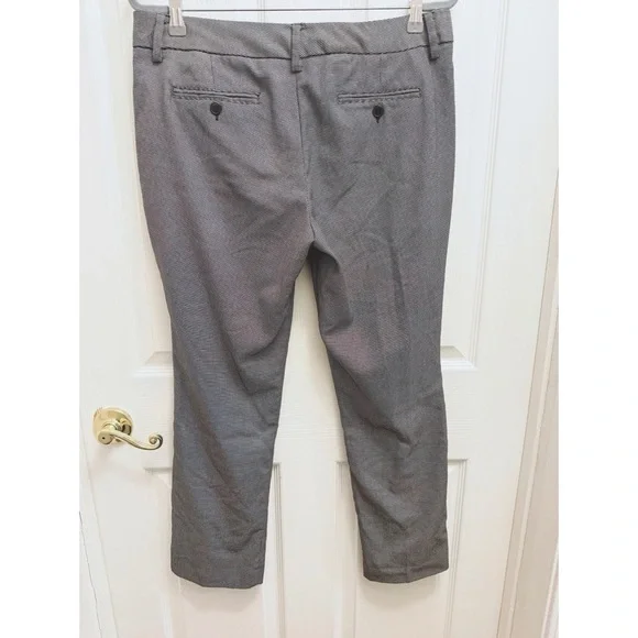 New York & Co Micro Houndstooth Trousers In Gray - Picture 6 of 7
